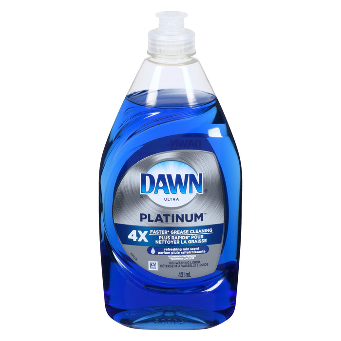Dawn Ultra Platinum Refreshing Rain Liquid Dish Soap, 431 ml