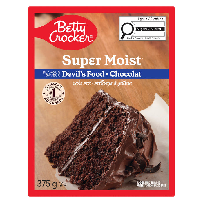 Betty Crocker Super Moist Cake Mix Flavour Devil's Food, 375 g