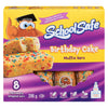 School Safe Muffins en Barre Gâteau d'Anniversaire, emb. de 8, 296 g