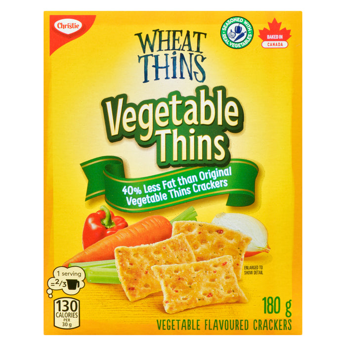 Vegetable Thins 40% Less Fat, 180 g