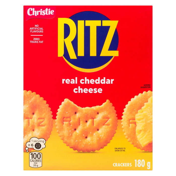 Ritz Real Cheddar Cheese Crackers, 180 g