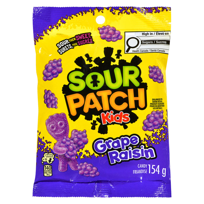 Sour Patch Kids Candy Grape, 154 g