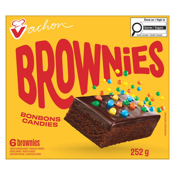 Vachon Bonbons 6 Brownies Emballés Individuellement, 252 g