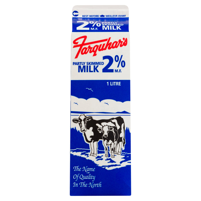 Farquhar's Lait Partiellement Écrémé 2% M.G., 1 L