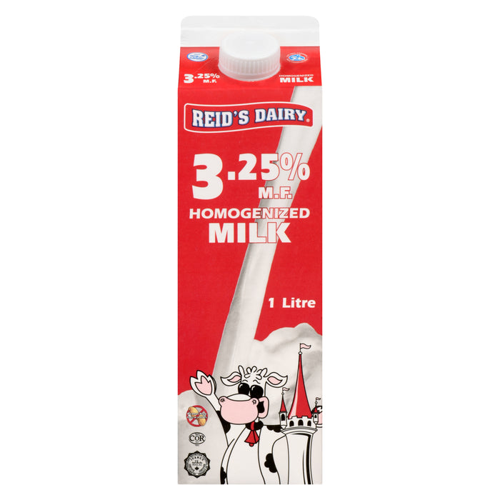 Reid's Dairy Homogenized Milk 3.25% M.F., 1-L