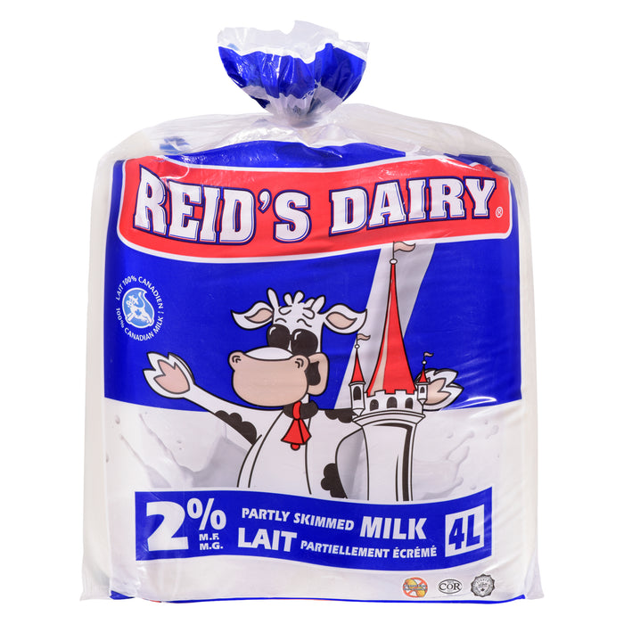 Reid's Dairy Partly Skimmed Milk 2% M.F., 4-L
