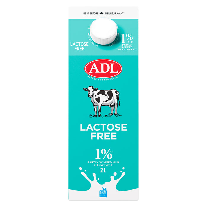 ADL Partly Skimmed Milk 1% M.F., 2 L