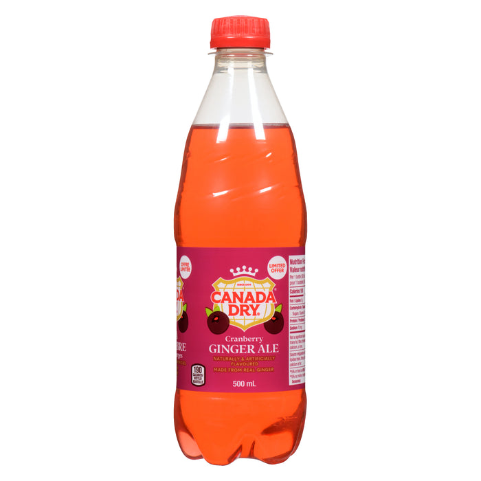 Canada Dry Cranberry Ginger Ale, 500 ml