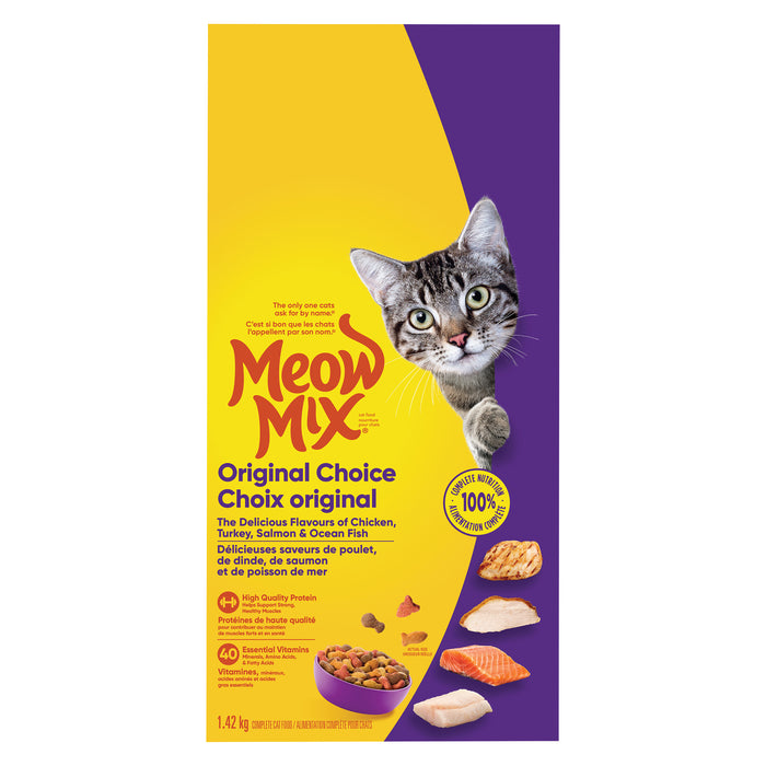 Meow Mix Cat Food Original Choice, 1.42 kg