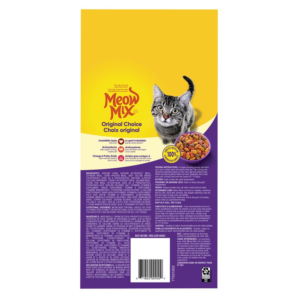 Meow Mix Cat Food Original Choice, 1.42 kg – Giant Tiger