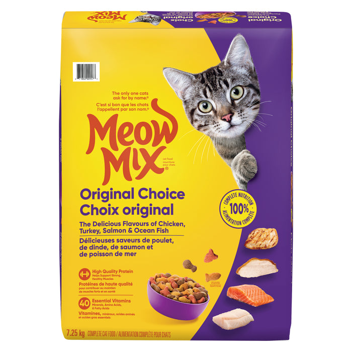 Meow Mix Cat Food Original Choice, 7.25 kg