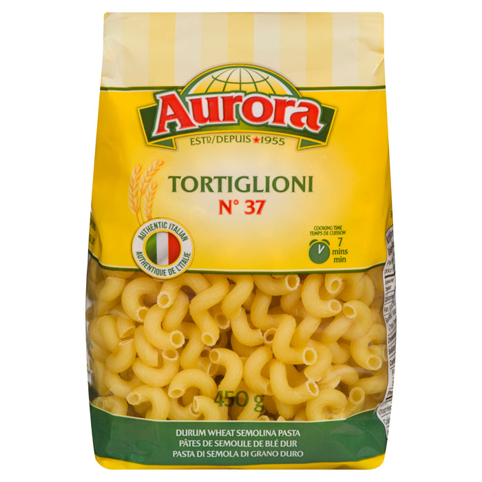 Aurora Durum Wheat Semolina Pasta Tortiglioni N° 37, 450-g
