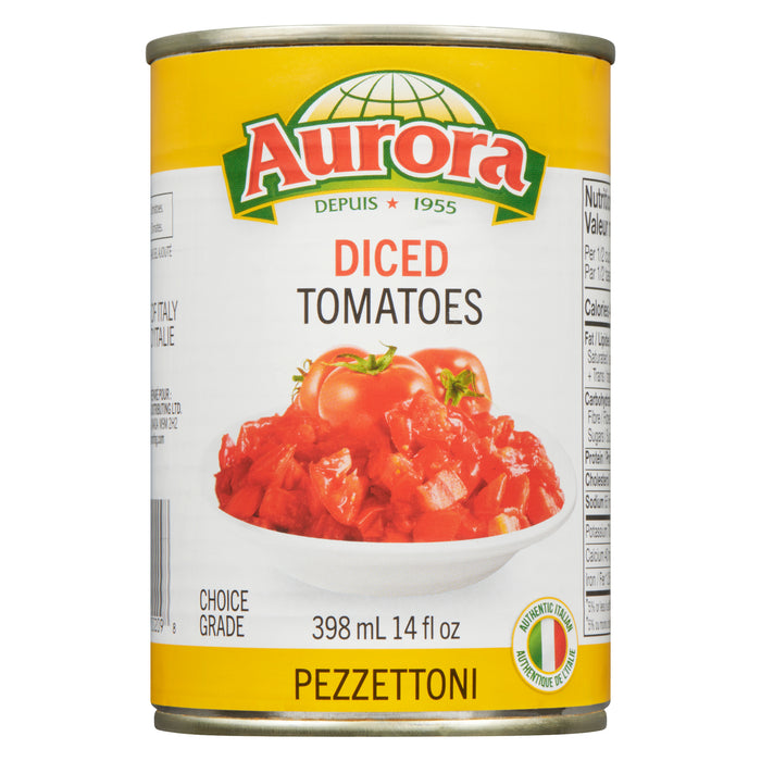 Aurora Diced Tomatoes Pezzettoni, 398-ml