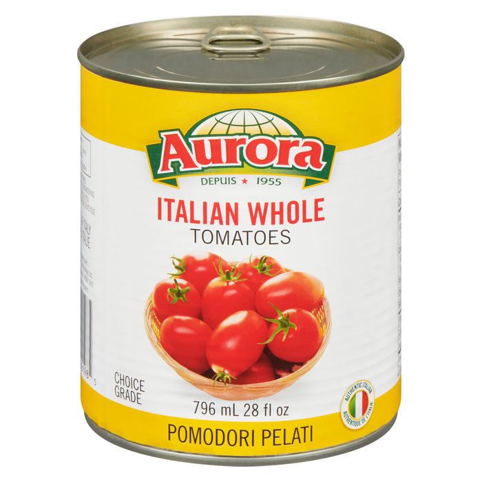 Aurora Tomates Italiennes Entières Pomodori Pelati, 796 ml