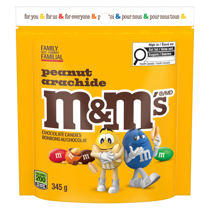 M&M's Bonbons au Chocolat Arachide Format Familial, 345 g