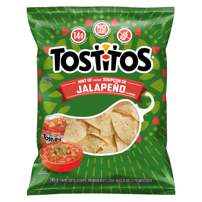 Tostitos Chips Tortilla Saveur Soupçon de Jalapeño, 245 g