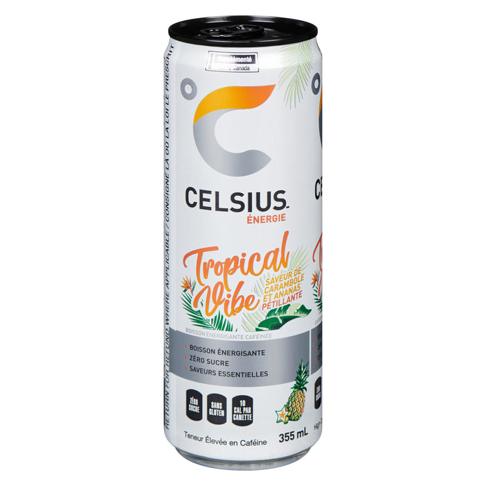 Celsius Tropical Vibe Energy Drink, 355 ml
