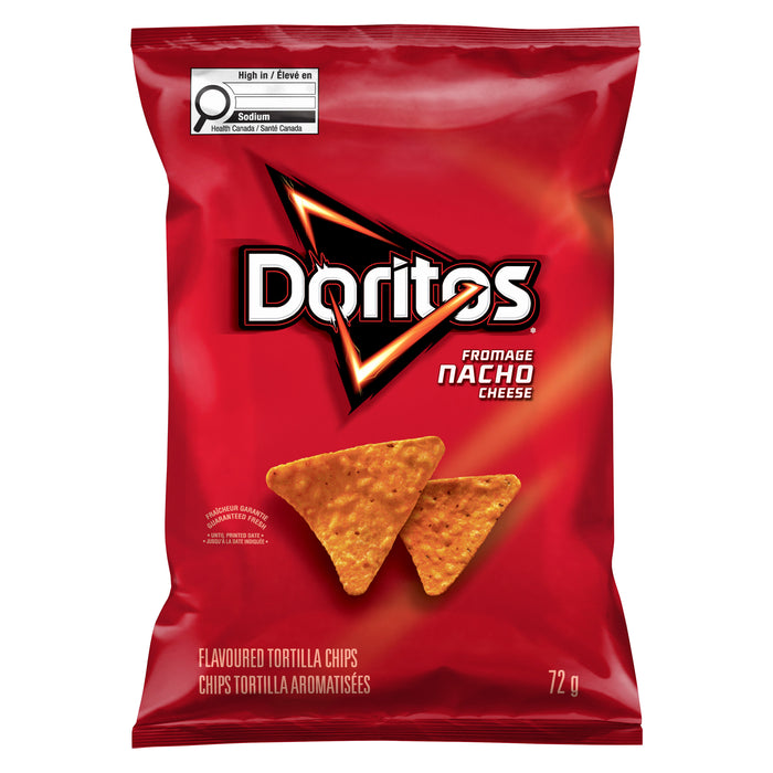Doritos Flavoured Tortilla Chips Nacho Cheese, 72 g