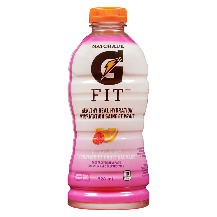 Gatorade G Fit Citrus Berry Electrolyte Beverage, 828 ml