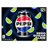 Boissons gazeuses Pepsi Zéro Lime, emb. de 12, 355 ml