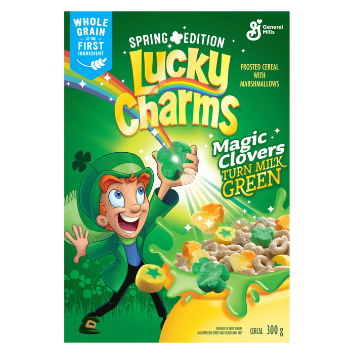 Lucky Charms Frosted Cereal with Marshmallows, Spring Edition, 300 g