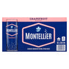 Eau gazéifiée de source naturelle Montellier, arôme naturel de pamplemousse, 355 ml, emb. de 10