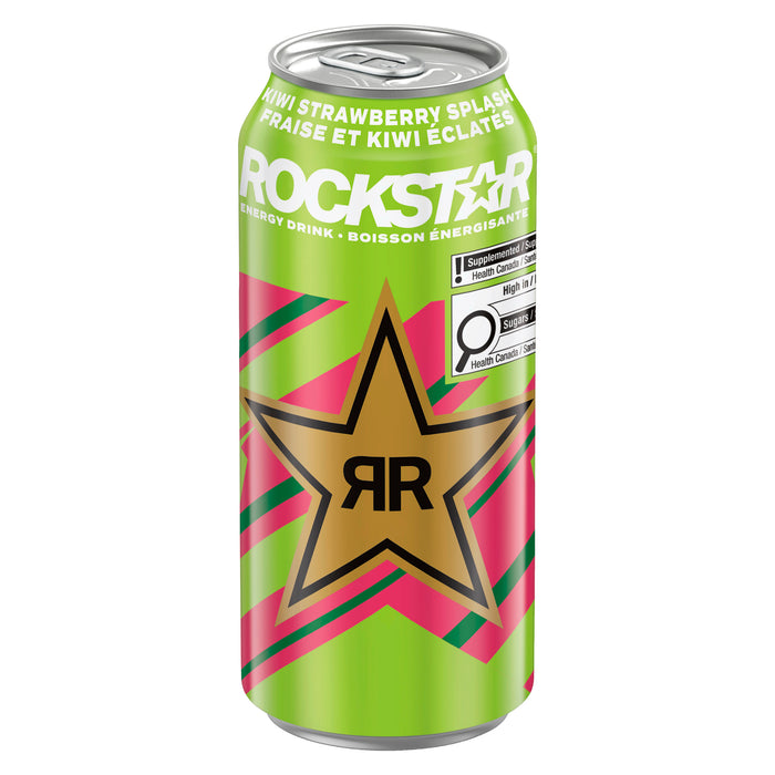 Rockstar Punched Kiwi Strawberry Splash, 473 ml