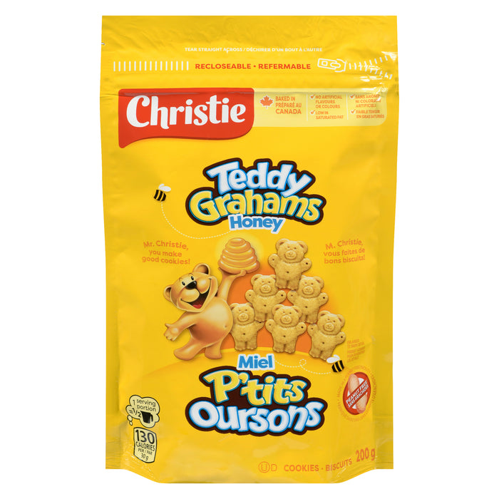 Biscuits graham au miel P’tits Oursons Christie, 200 g