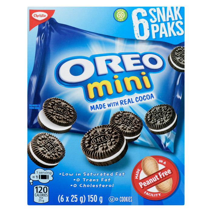 Christie Oreo Cookies Mini, 6-Pack, 25 g