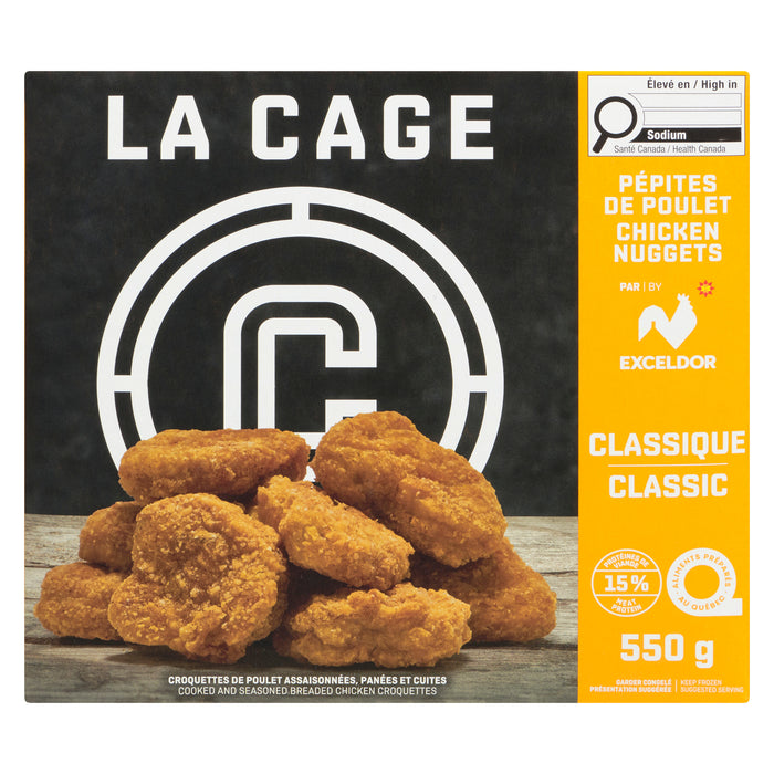 La Cage Pépites de Poulet Régulier, 550 g