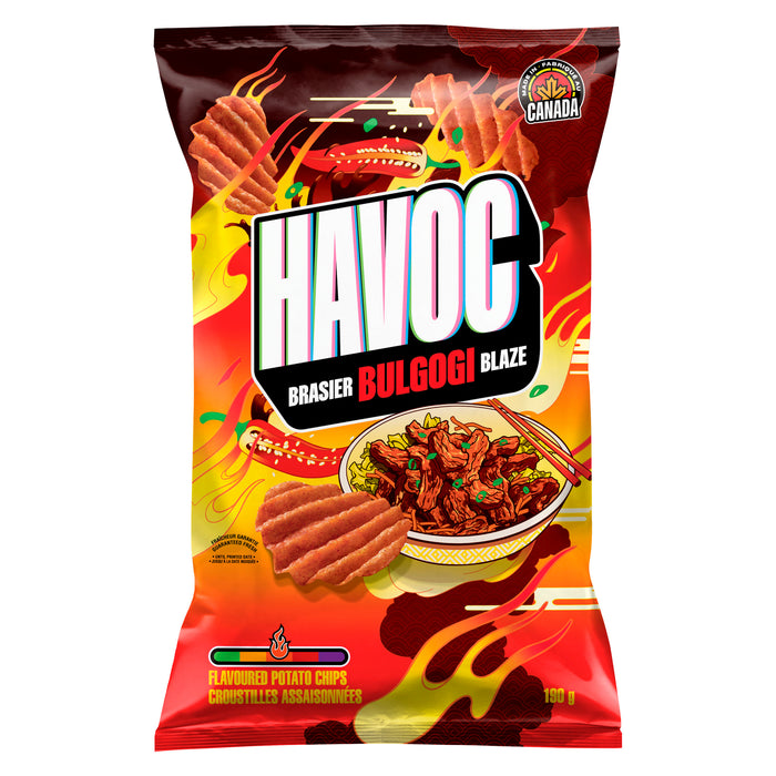 Havoc Croustilles Assaisonnées Brasier Bulgogi, 190 g