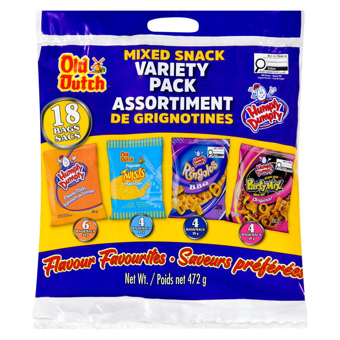 Assortiment de grignotines Old Dutch, emb. de 18
