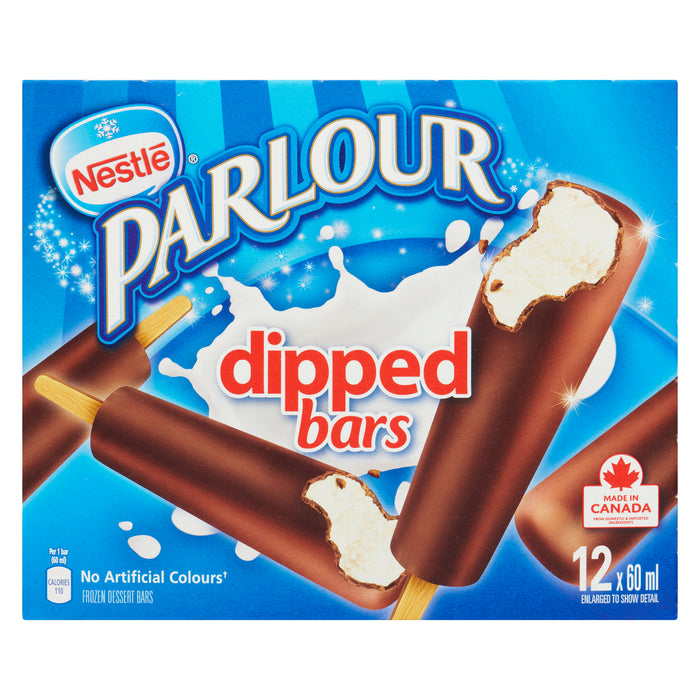 Parlour Frozen Dessert Bars Dipped Bars, 12-Pack, 60 ml