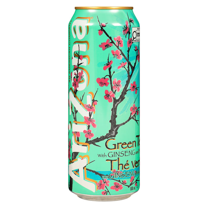 AriZona Thé vert au ginseng et au miel, 680 ml