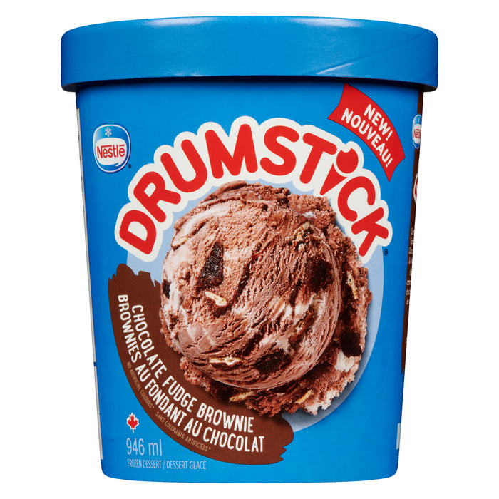 Drumstick Frozen Dessert Chocolate Fudge Brownie, 946 ml