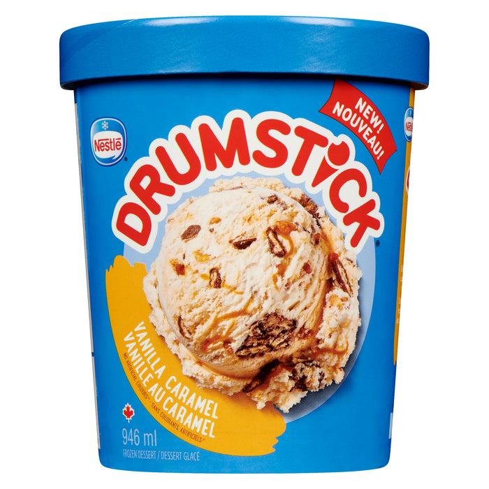 Drumstick Frozen Dessert Vanilla Caramel, 946 ml