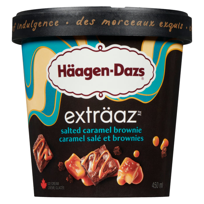 Häagen-Dazs Exträaz Ice Cream Salted Caramel Brownie, 450 ml