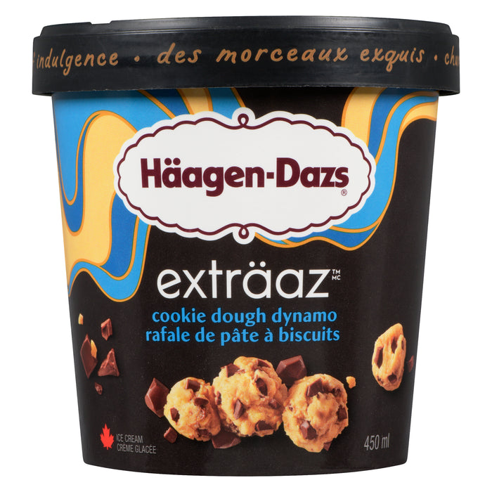 Häagen-Dazs Exträaz Ice Cream Cookie Dough Dynamo, 450 ml