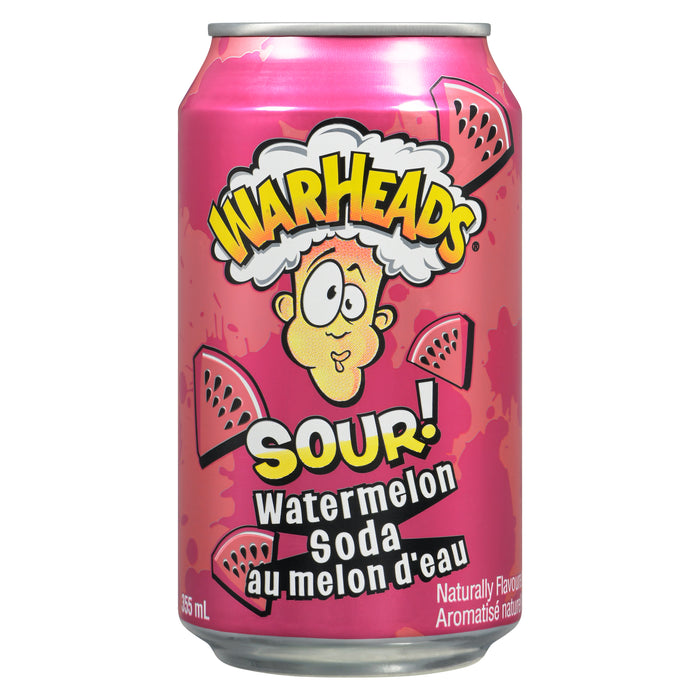 Warheads Sour Watermelon Soda, 355 ml