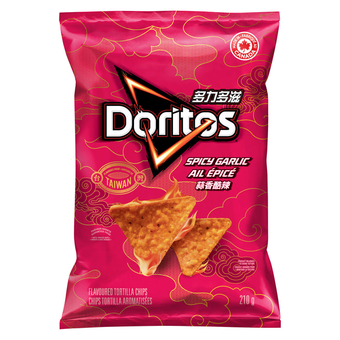 Doritos Tortilla Chips Spicy Garlic, 210 g