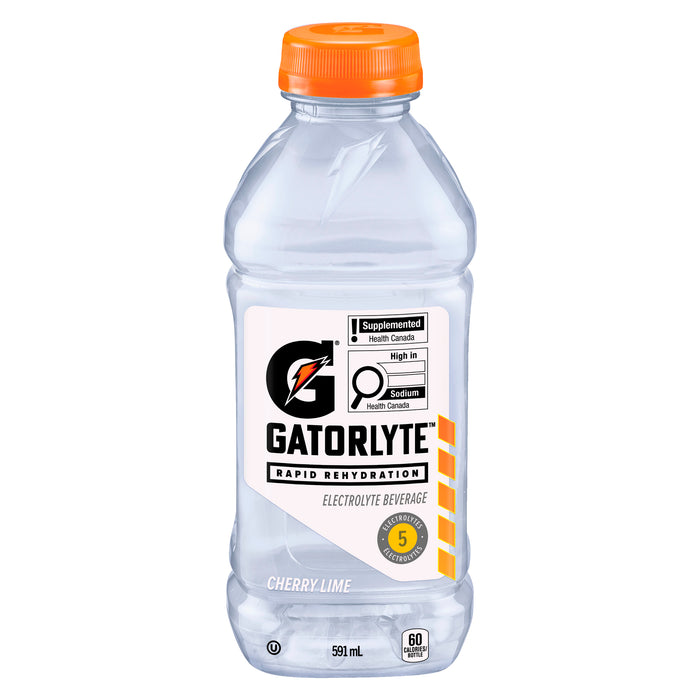 Gatorlyte Electrolyte Beverage Cherry Lime, 591 ml