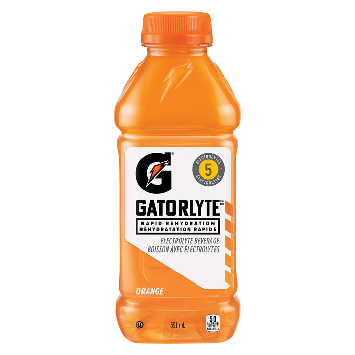 Gatorlyte Electrolyte Beverage Orange, 591 ml