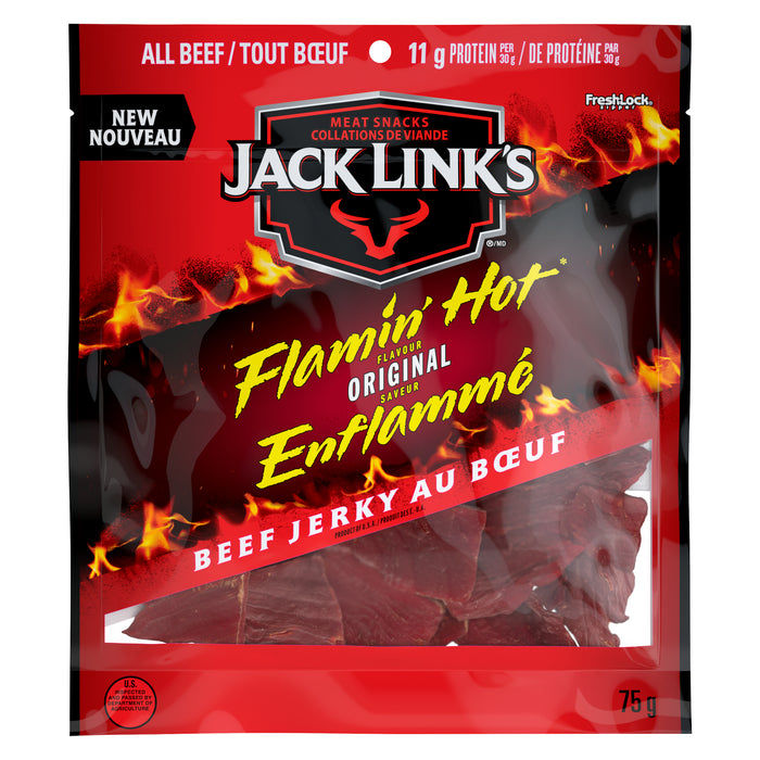 Jerky au bœuf Jack Link's Enflammé saveur Originale, 75 g