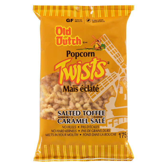 Old Dutch Twists Maïs Éclaté Saveur de Caramel Salé, 175 g