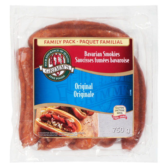Grimm’s Fine Foods Bavarian Smokies Original Family Pack, 750-g