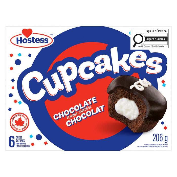 Hostess Chocolate Cupcakes, 6-Pack
