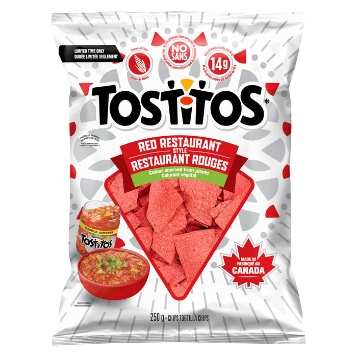 Tostitos Tortilla Chips Red Restaurant Style Limited Time Only, 250 g
