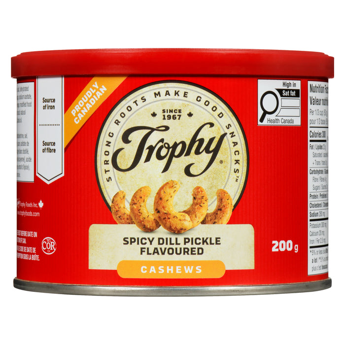 Noix de cajou aux cornichons épicés à l’aneth Trophy, 200 g