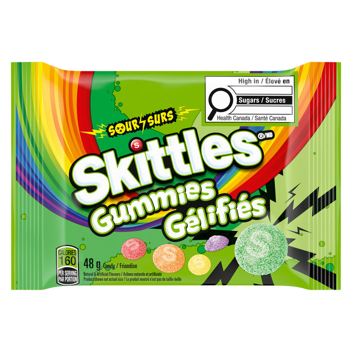 Skittles Sour Gummies Candy, 48 g