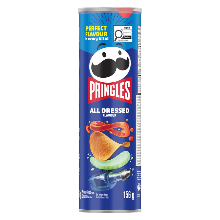 Croustilles Pringles à saveur assaisonnée, 156 g